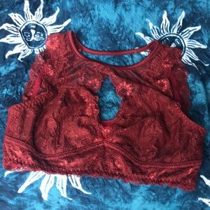 Sexy red bralette